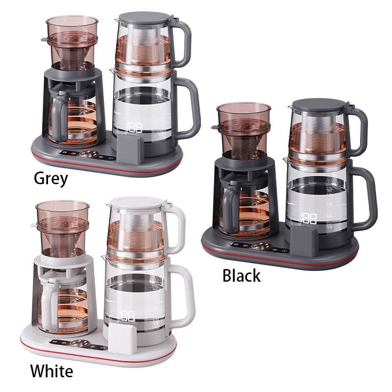 Bouilloire numérique intelligente 3 en 1, contrôle tactile, réglage de la température, panneau de commande intelligent, bouilloire familiale pour brassage du café et du thé