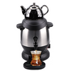 Samovar électrique 2 en 1 avec théière en porcelaine, chaudière à eau chaude, bouilloire russe
