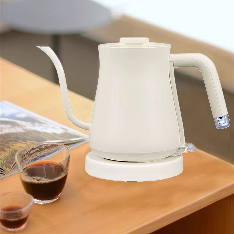 Bouilloire électronique verser sur le thé en acier inoxydable, cafetière goutte à goutte, cafetière à col de cygne
