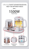 New1.7L + 1.1L bouilloire électrique multifonctionnelle eau chaude bouillie bouilloire numérique électrique garder la bouilloire au chaud