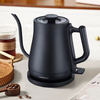 Bouilloire à café à col de cygne 1500W, Style Morden, à ébullition rapide, théière noire mate de 1,0 l, Pour café goutte à goutte à la maison
