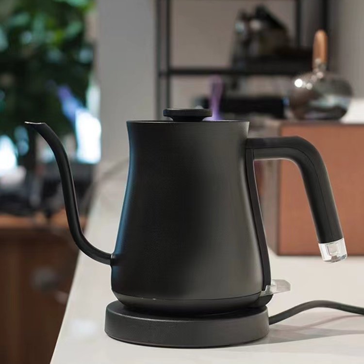 Chaudière à eau électrique pour café à main, vente en gros, bouilloire à café en acier inoxydable 