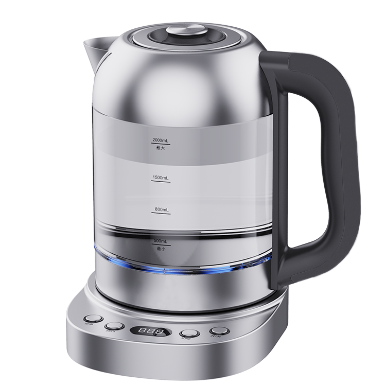 Bouilloire à eau à ébullition rapide de haute qualité, indicateur LED, chaudière à eau de 2,0 l, bouilloire à thé électrique en verre 