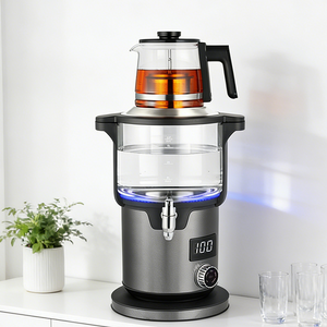 Appareil électrique 4.5 + 1,1 l, Machine à thé Double couche, fonction de maintien au chaud automatique, bouilloires Samovar avec théière en verre