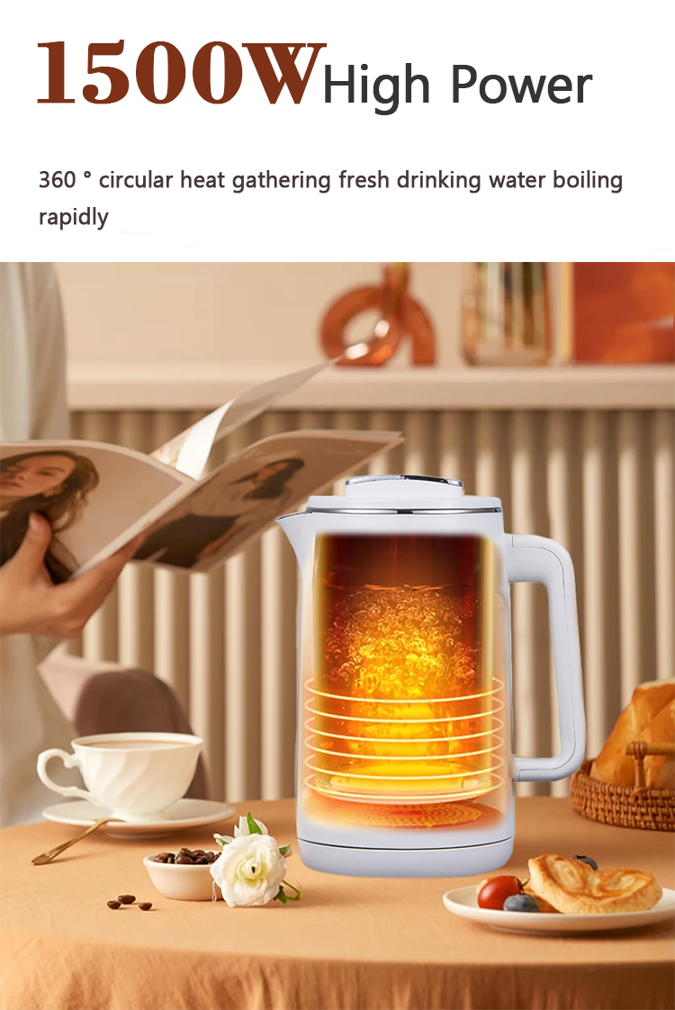 NOUVEAU DESIGNE TEA POT DIGITAL 1.5L + 1.1L