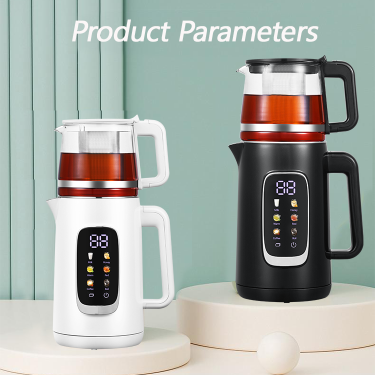 NOUVEAU DESIGNE TEA POT DIGITAL 1.5L + 1.1L