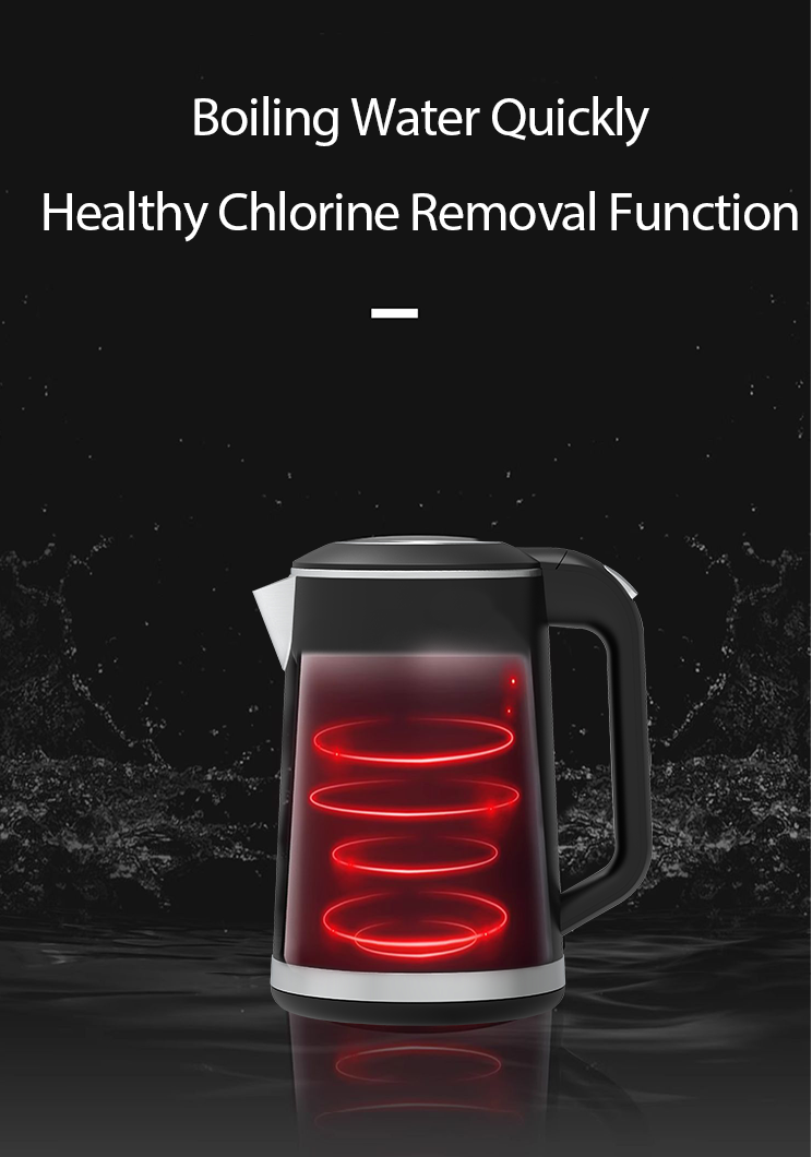 Appareils ménagers Bouilloire électrique à corps en acier inoxydable 304 de qualité alimentaire, pichet à eau électrique à Double paroi, 1,5 l 