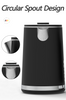 Yuekon Kitchen Appliances Arabic Tea Maker Set CE Rohs Digital Keep Warm Water Double Lame Digital Tea Maker 