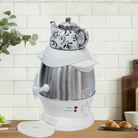Bouilloire à thé Samovar commerciale de meilleure qualité, bouilloire électrique multifonctionnelle 4l en céramique blanche inoxydable