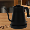 Théière à café en acier inoxydable 600ml 1200w, bouilloire électrique à col de cygne