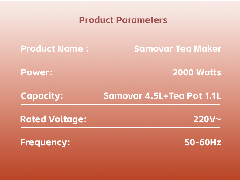 Samovar 4,5L+Th&eacute;i&egrave;re 1,1L