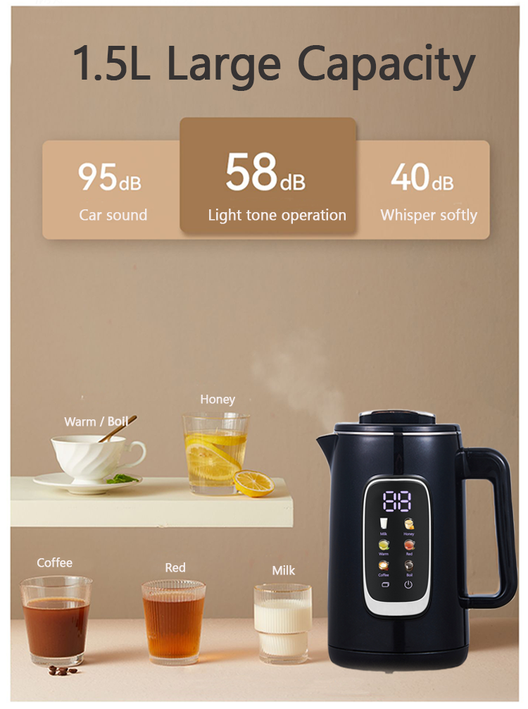 Bouilloire d'une capacité de 1,5 L