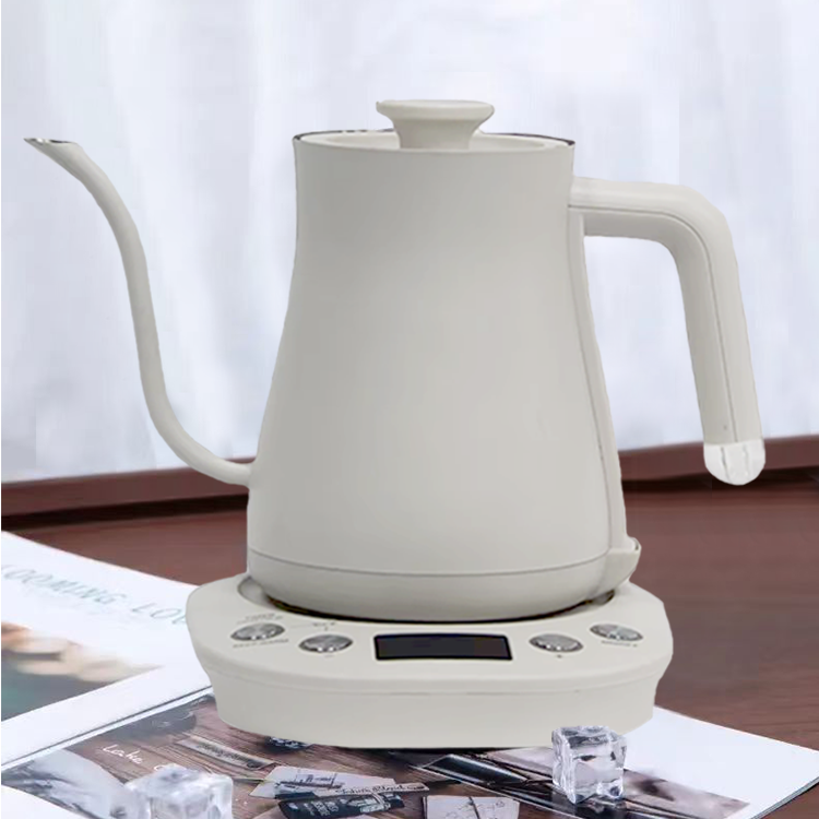 Bouilloire à col de cygne pour thé et café, revêtement en acier inoxydable 304, arrêt automatique, bouilloire à café à Long bec avec contrôle de la température 