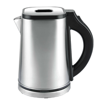 Bouilloire électrique en acier inoxydable, grande capacité 1,6 l, facile à nettoyer, nouveau modèle de conception, prix d'usine