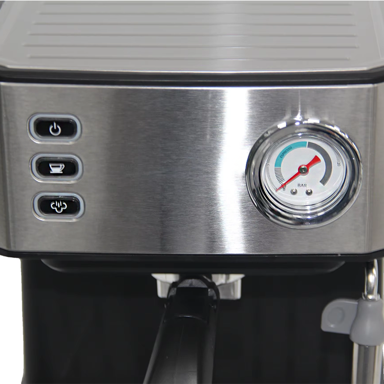 Machine à café électrique goutte à goutte expresso, 20 bars, Cappuccino, avec réservoir d'eau Transparent amovible de 1,6 l 