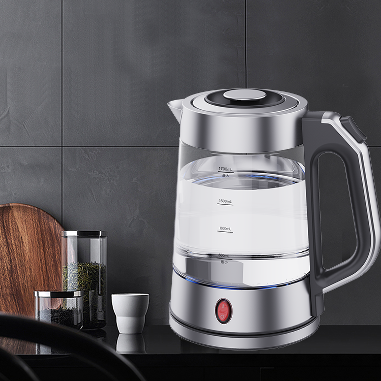 Bouilloire électrique de grande capacité 1,7 l, nouveau Design, appareils de cuisine, machine à thé automatique, garde au chaud, bouilloire en verre 