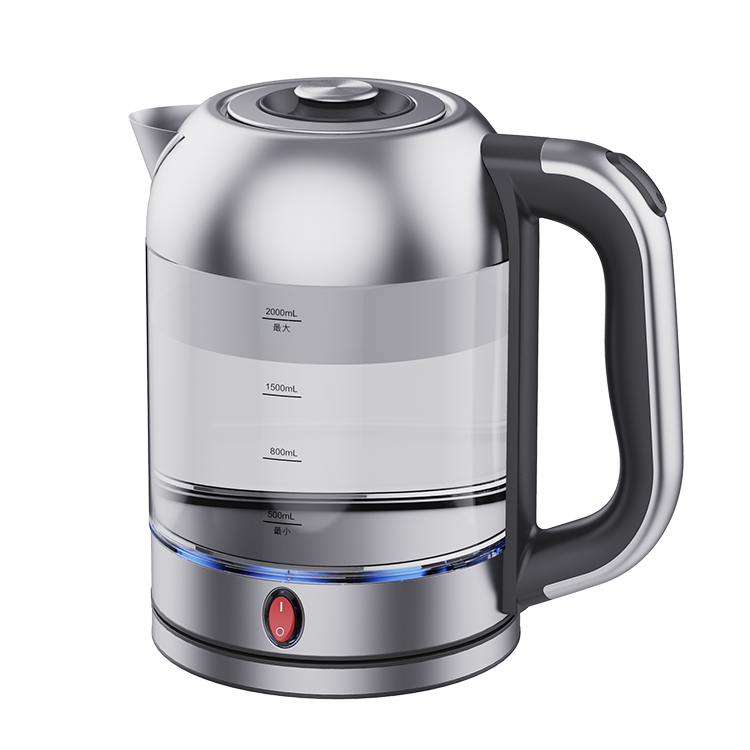 Machine à thé bouilloires électriques avec cafetière en verre théière chauffage chaud 1850W ébullition rapide Portable bouilloire électrique en verre 