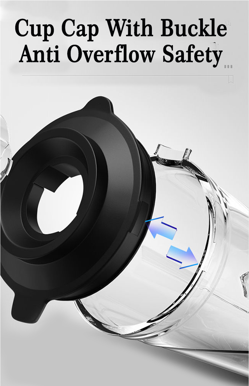 Mélangeur électrique à grande vitesse de mélangeur de Smoothie de 2200W 304 mélangeur multifonction de mélangeur de nourriture de Licuadora Cuchilla Nutri pour le ménage