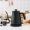 Bouilloire à café électrique Portable 1,0 l, Base rotative à 360 degrés, cafetière domestique en acier inoxydable 304 