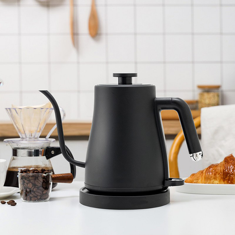 Bouilloire à café électrique Portable 1,0 l, Base rotative à 360 degrés, cafetière domestique en acier inoxydable 304 