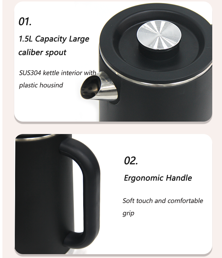 Bec de gros calibre d'une capacité de 1,5 L