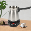 Machine à café arabe turque couleur argent, expresso moka 0,5 l, petite bouilloire à café en acier inoxydable avec poignée