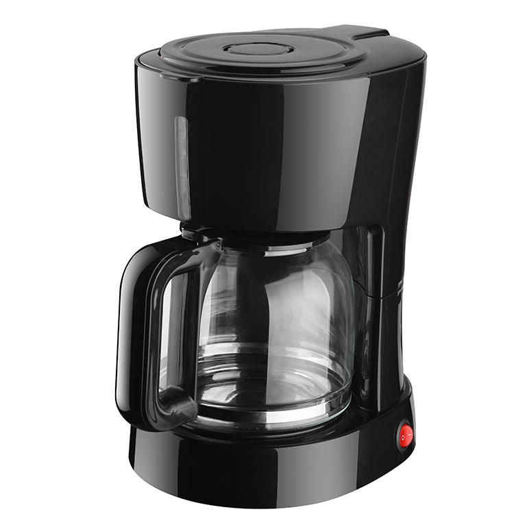 Cafetière électrique expresso goutte à goutte, 650W, arrêt automatique, 1,5 l, 5 à 10 tasses, noire