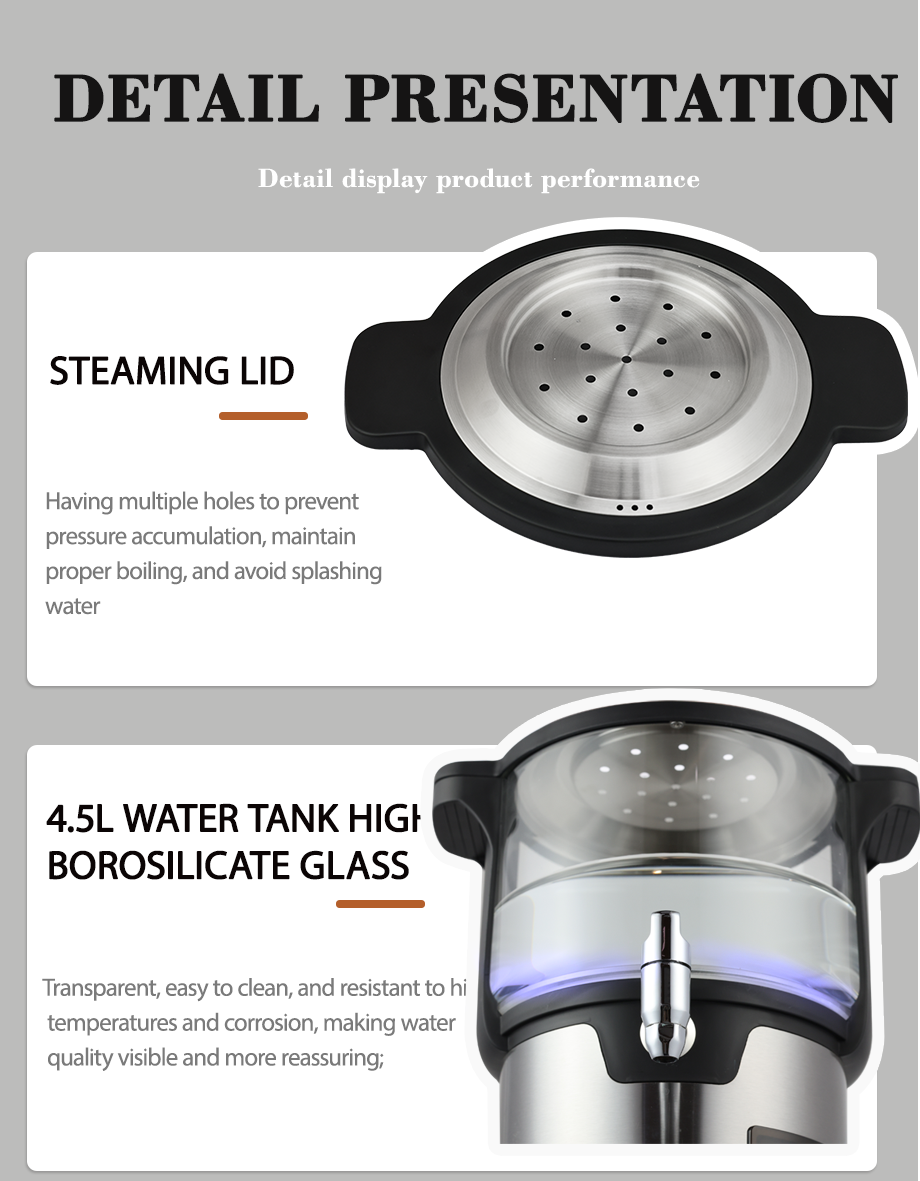 Bouilloire en verre borosilicat&eacute;