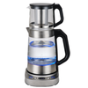 Samovar – machine à thé turque en acier inoxydable, avec théière en verre, bouilloire électrique, nouveau type 1,7 l + 1,0 l, moyen-orient, arabie saoudite