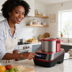 Machine électrique à grande vitesse de fabrication d'hirondelle pour la transformation des aliments d'igname pilée par Fufu, lame en acier inoxydable, facile à nettoyer, usage commercial à domicile