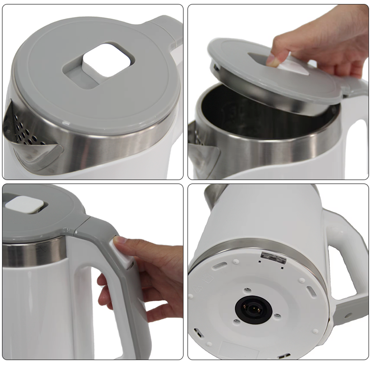 Bouilloire électrique domestique en acier inoxydable 2,0 l, avec Protection, chaudière à eau sans fil, pichet électrique 