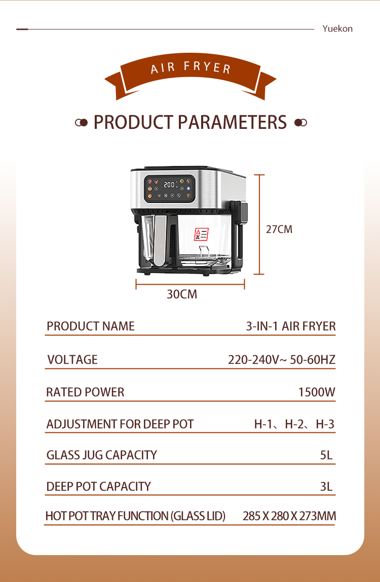 FRITEUSE &Agrave; AIR 3 EN 1
