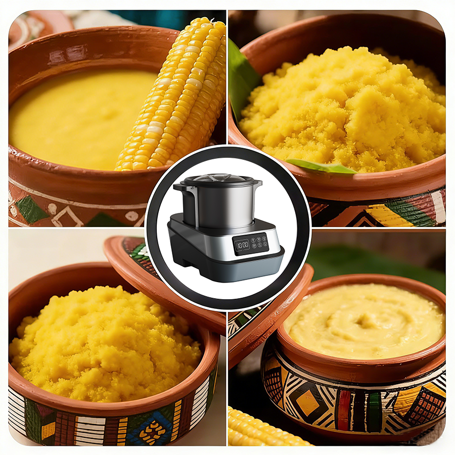 Machine à piler Fufu domestique en acier inoxydable, 1000W, 6l, broyeur de viande, aliments, cuisson du manioc, Machine à hirondelle