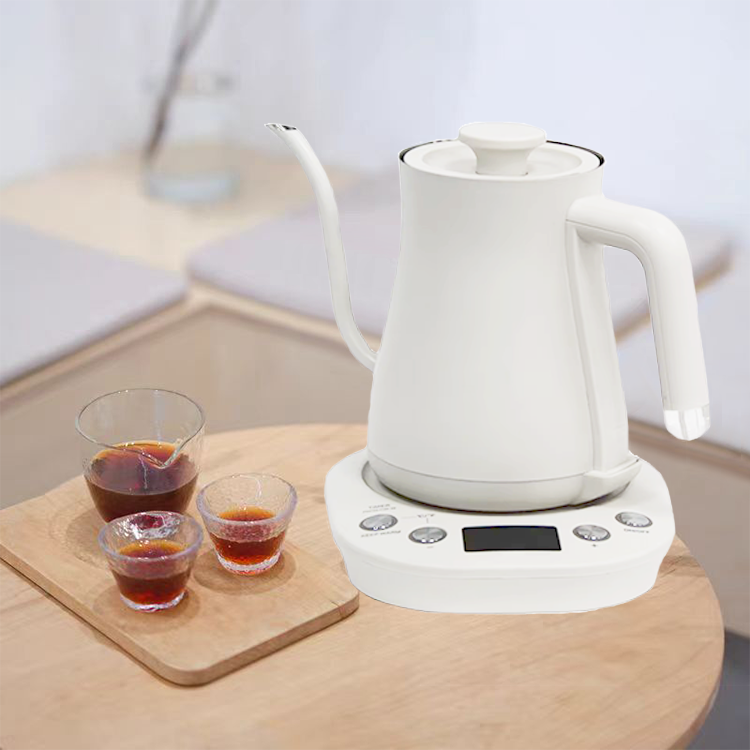 Verser sur la cafetière automatique réglable thermostatique col de cygne café bouilloire électrique avec poignée