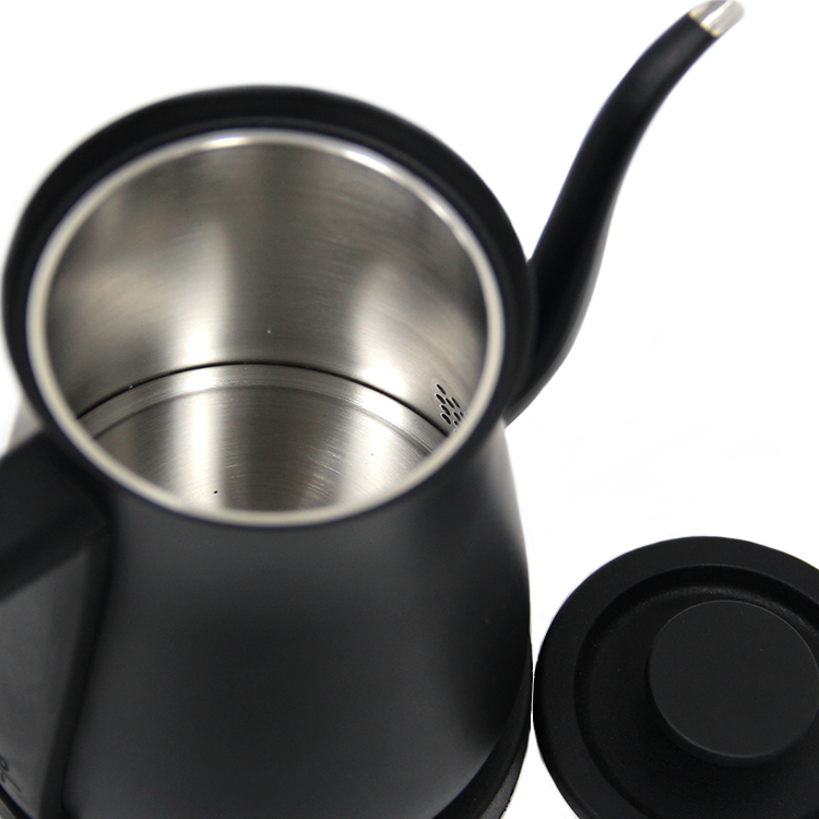 Chaudière à eau électrique pour café à main, vente en gros, bouilloire à café en acier inoxydable 