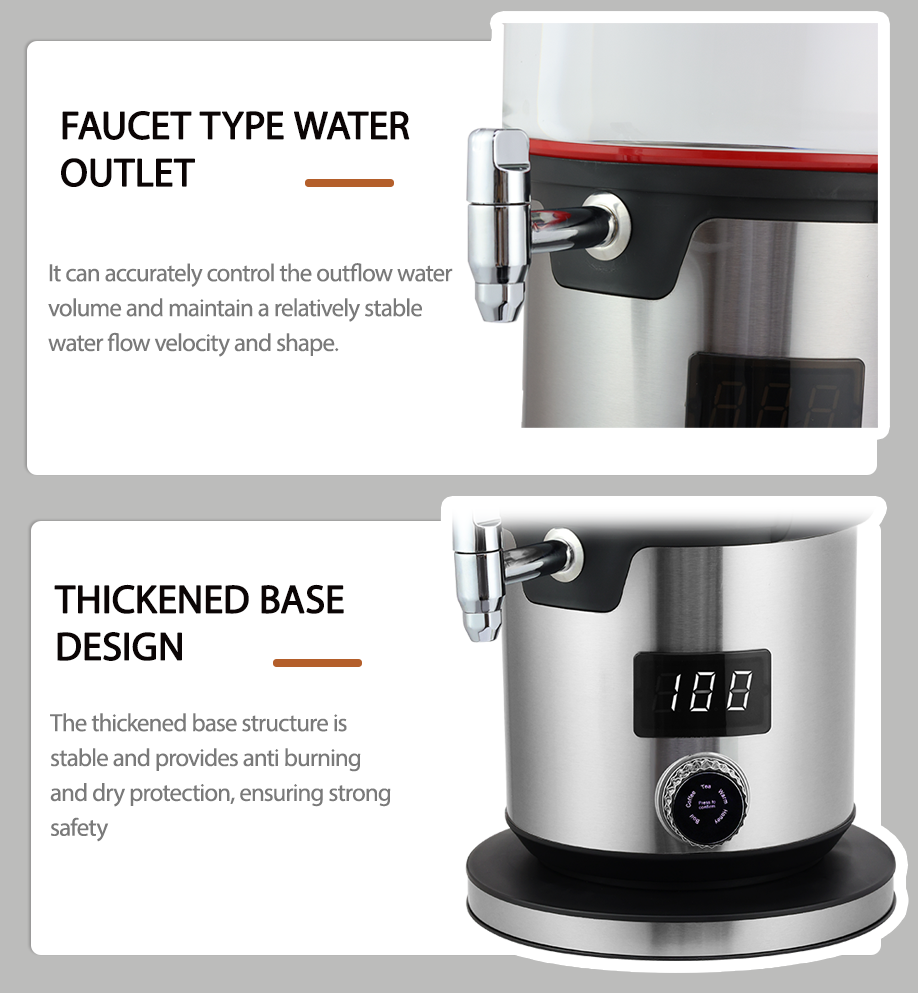 contr&ocirc;ler avec pr&eacute;cision le volume d'eau de sortie