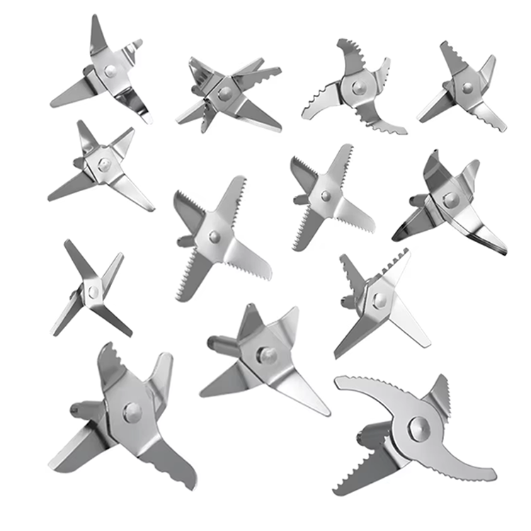 Mélangeur Commercial universel à 6 couteaux, mélangeur à lame de coupe humide, pièces de rechange, 8 lames pour Silver Crest, vente en gros