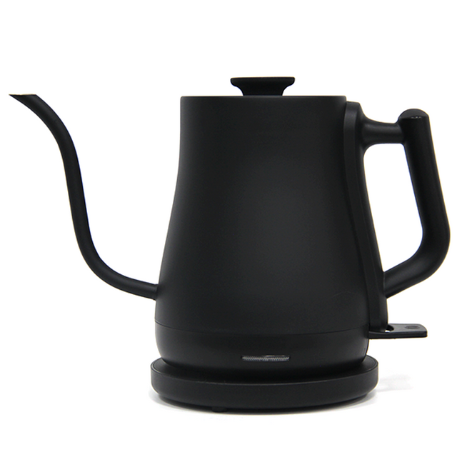 Bouilloire à café à col de cygne en acier inoxydable, 1l, 1500w, contrôle de la température, bouilloire électrique sans fil pour verser sur le café