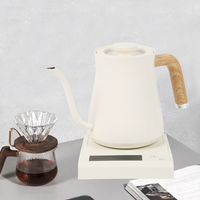 Nouveau Design Thermos col de cygne bouilloire appareil ménager en acier inoxydable col de cygne bouilloire électrique verser sur le thé café