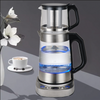 Bouilloires électriques Samovar en verre intelligent, contrôle numérique de la température, garde le thé plus chaud, en acier inoxydable, bouilloire à thé persan turque 