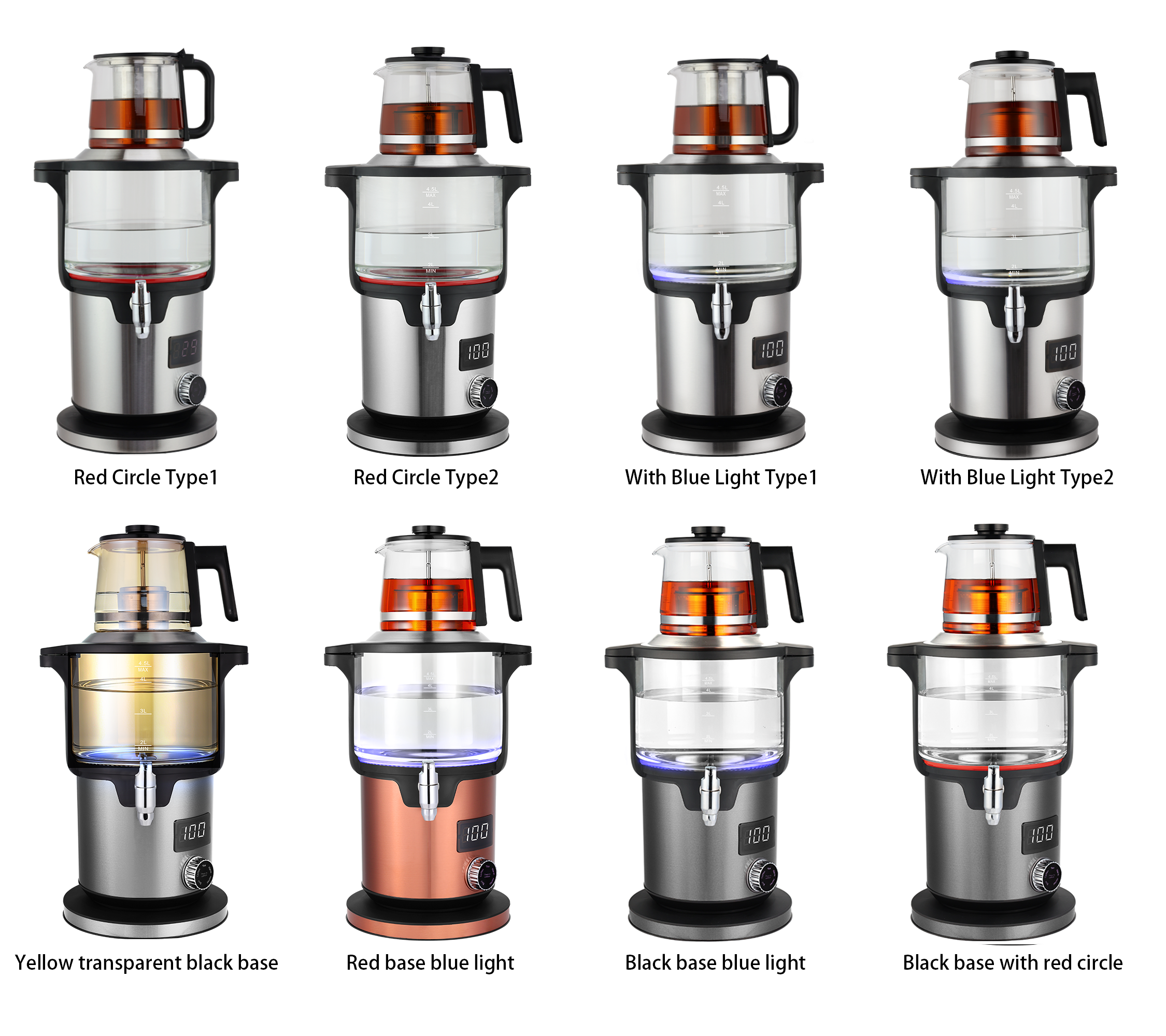Machine à thé Samovar en acier inoxydable de haute qualité, 5,6 l, Protection contre l'ébullition et l'eau sèche, bouilloire électrique, thé de dinde, Samovar d'urne à thé