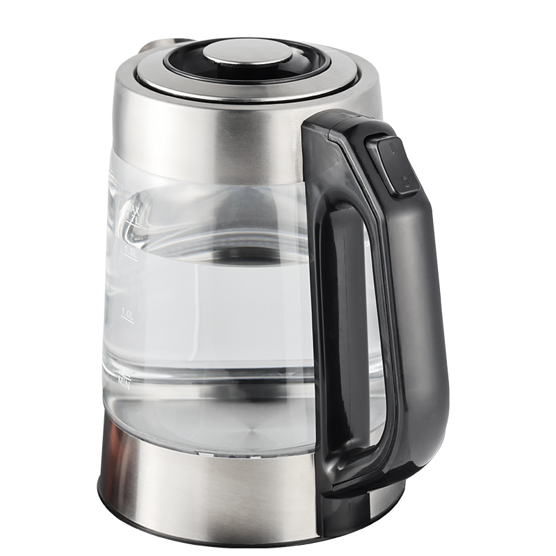 Machine à thé chinoise à commande numérique, chaudière à eau avec plateau, capacité de 1,7 l + 1 l, bouilloire à thé turque et théière en verre