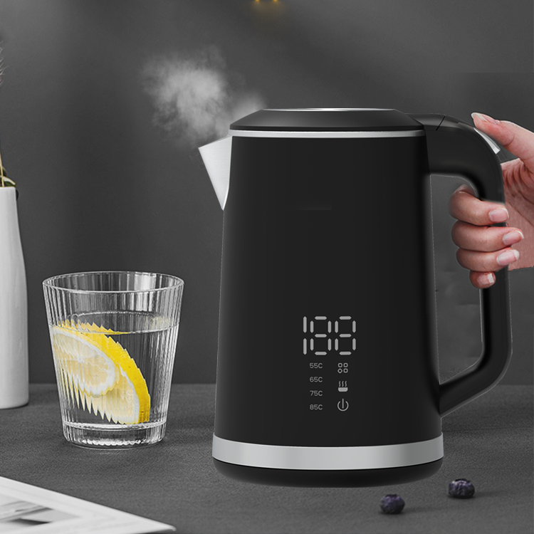 Bouilloire électrique intelligente à Double paroi en acier inoxydable 304, avec mise hors tension automatique, pour garder le thé au chaud, Pot de santé, bouilloire à eau 