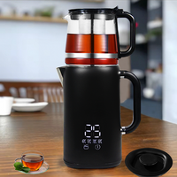 Appareils ménagers bouilloires électriques et théière en acier inoxydable, ensemble de théière turque Double avec fonction de maintien au chaud