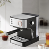 Machine à café italienne automatique commerciale 850W, 20 bars, expresso goutte à goutte, avec manomètre, plateau d'égouttage pour cuiseur vapeur