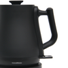 Bouilloire à café à col de cygne 1500W, Style Morden, à ébullition rapide, théière noire mate de 1,0 l, Pour café goutte à goutte à la maison