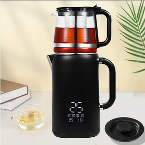 Appareils de cuisine ménagers 1,1 l 1,7 l, chaudière rapide, pichet à café, Pot électrique, bouilloire à thé en verre à 2 couches