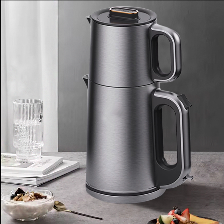 Machine à thé électrique Samovar turque, appareil de cuisine, bouilloire à thé de 2,0 l avec théière, offre spéciale 