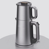 Bouilloire électrique en acier inoxydable de haute qualité, machine à thé turque avec poignée, contrôle par écran tactile, ensemble de théière électrique Samovar