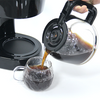 Cafetière électrique expresso goutte à goutte, 650W, arrêt automatique, 1,5 l, 5 à 10 tasses, noire